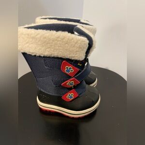 Paw Patrol Navy and Black Kids Snow Boots size 5C
